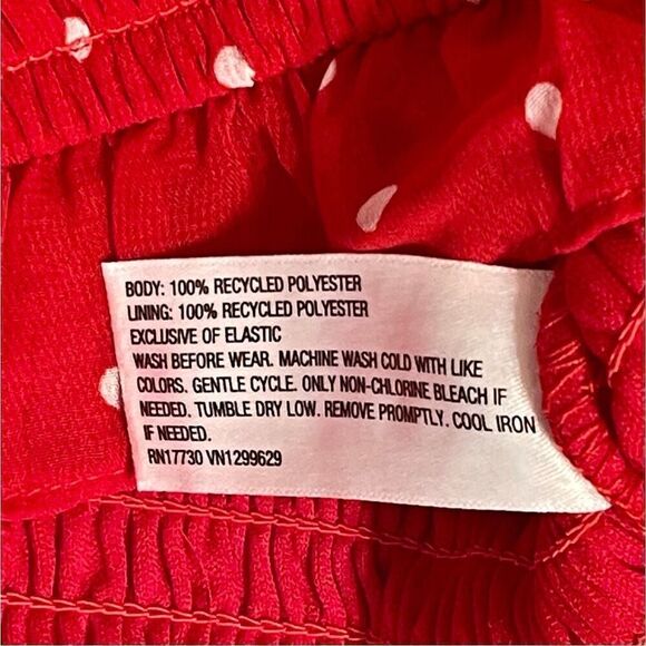 Girls' Long Sleeve Smocked Chiffon Top - Art Class™ Red Dot Size L New - Picture 6 of 6